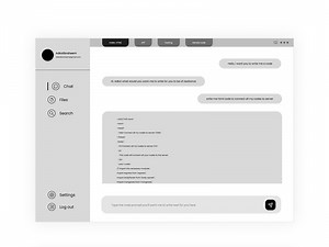 AI Web-Application Wireframe