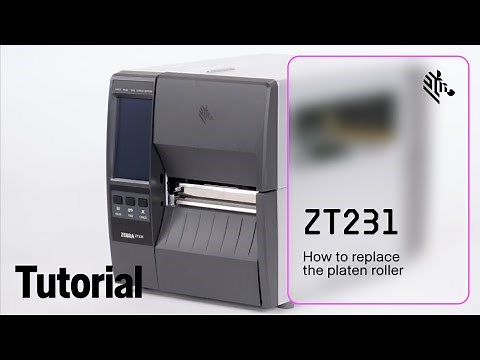 How to Replace the Platen Roller on a ZT231 Printer | Zebra