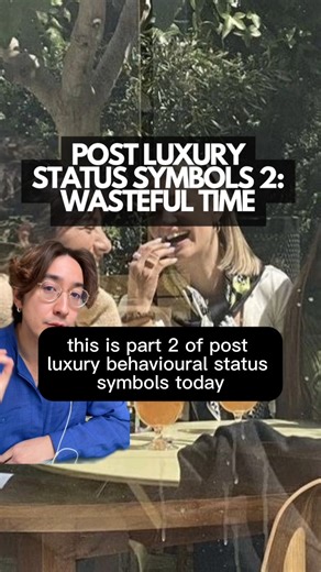 Eugene Healey on Instagram: "The new leisure class has all the time in the world. New Substack article on “Wasteful Time” as a status symbol is out now. Subscribe for the references, further reading and discussion in the subscriber chat - link in bio -- Follow @eugbrandstrat for more insights on how brands can effectively navigate modern digital spaces."