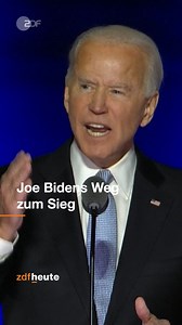 Joe Biden wurde ins höchste Amt der USA gewählt. Sein Weg zum Sieg in zentralen Reden: | ZDF heute