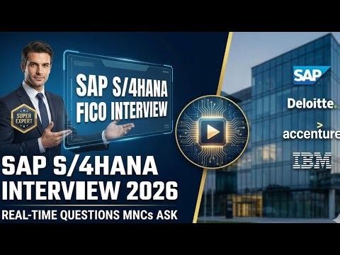SAP S/4HANA FICO Interview 2026 | Real-Time Questions MNCs Ask