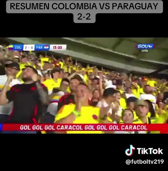 Resumen del partido entre Colombia y Paraguay 2-2. #paraguay #colombia #CapCut