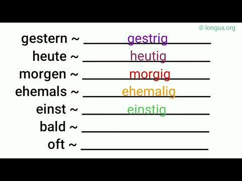 Gegenteile, Gegensatz, Synonym, Adjektive und Adverb, Vokabeln Wörter lernen, Deutsch, oft, bald,