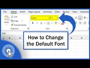 How To Change the Default Font in Excel (Quick & Easy)
