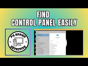 How To Find Control Panel In Windows 10 - Quick Tutorial