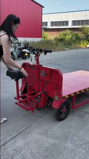 Electric Flatbed Truck #Electric Pallet Truck #Loading and Unloading Tool #Warehouse Logistics Facto