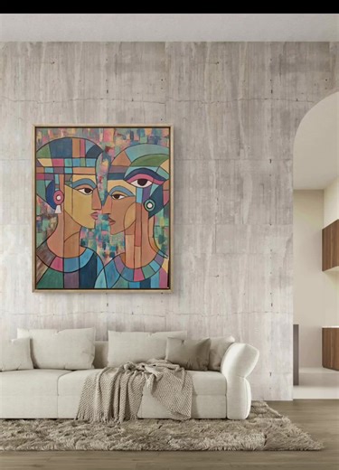 New cubist art 🎨✨️ . #fyp #foryoupage #tik #artist #painting