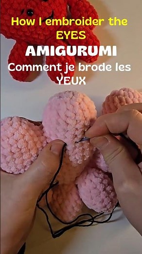 Comment Broder des Yeux Sécurisés pour un Amigurumi en Laine Chenille – Facile et Sans Danger !