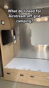What solar power components do I need for Airstream off grid camping