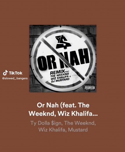 Or nah #fyp #fy #theweeknd #wizkhalifa #tydollasign #slowedaudios #spotify