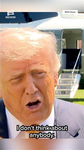 Trump: "I don't think about Americans' financial situation"