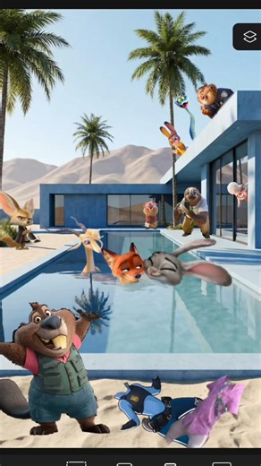 POV Pool Party 🏖️ Nick Wilde Zootopia 2