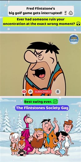 Barney Breaks Fred's Focus at Peak Moment !