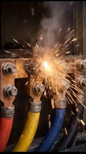 |What is the Reason of This fault #shots #shotfeed#viral #ytshot #loose #spark#electricalengineering