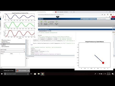 MATLAB Animation & Kinematic Analysis of a Pendulum