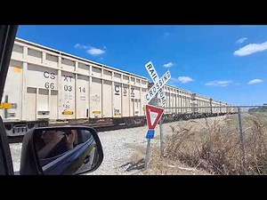 2 long trains meet, CSX locals!