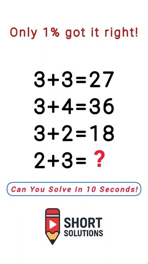 only 1 % got it right 👍 #mathchallenge