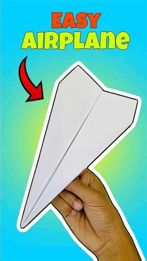 Easy airplane , how to make a paper airplane, unique plane , #shorts #craft