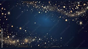 Abstract dark blue Christmas festive background