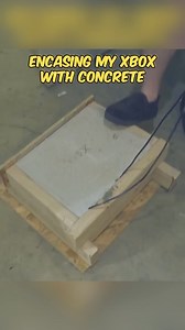 I Encased My Xbox In Concrete | Official Duck Studios | Officialduckstudios