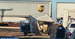 Collision reported involving FedEx truck and train on the Hi-Line