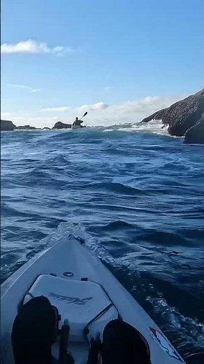 Most Stable Kayak for the Ocean Hobie Outback Shoots the Gap and gets Rejected but stays Upright!