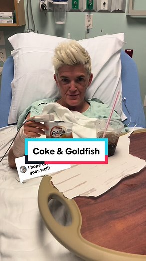Replying to @Brokenhalo87x Living my best post op life with @Coca-Cola and #goldfish #dequervain #marriedlife #mschanggifted