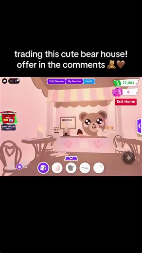 Trading this bear bakery house 🐻🧁 one of the cutest builds ever — looking at offers 💕 #fyp #roblox #adoptme #fypシ #gaming