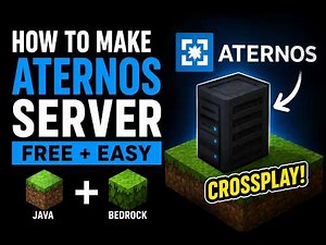 How To Make A FREE Minecraft Server For Java + Bedrock! (Aternos Tutorial)