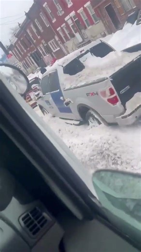 Snow removal operator who loves his job a little TOO much 😫❄️ #snow #newyork #weather