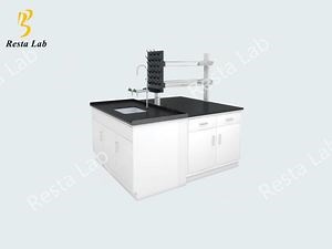 [Hot Item] Steel Metal Lab Island Center Central Bench for R&D Mechnaical Material Workshop