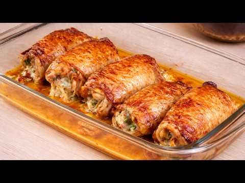 Juicy stuffed chicken in 3 easy steps