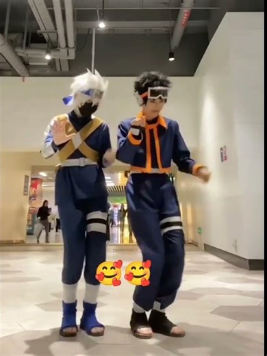 childhood cosplay Obito and kakashi cosplay #cosplay #narutoshippuden