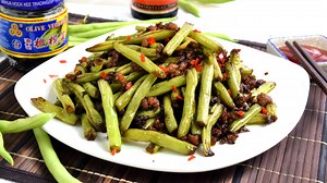Chinese Green Beans Recipe | How to cook with minced pork