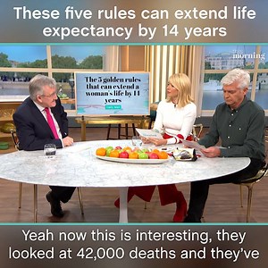 Ladies! These five simple rules could help you to live 14 years longer 😮 | This Morning