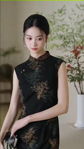 Dark Green Velvet, Vintage Floral Cheongsam Dress, Chinese Qipao Maxi Dress, Elegant Oriental Slim Dress, Asian Aesthetic Quiet Luxury Dress - Etsy