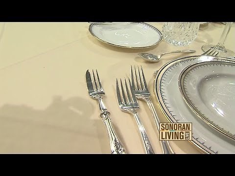 Etiquette expert teaches how to have good table manners while dining at a restaurant