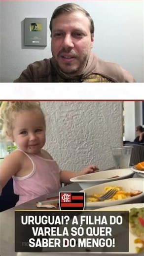 VARELA'S DAUGHTER ONLY CARES ABOUT FLAMENGO 😂 #flamengo #mengao #mengo