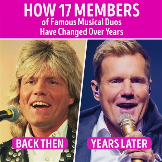 76K views · 238 reactions | How 17 Members of Famous Musical Duos Have Changed Over Years | Celestoria | Facebook