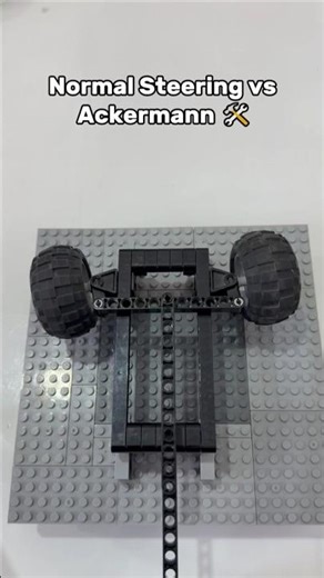 LEGO Engineering: Normal vs. Ackermann Steering 🏎️#LegoTechnic#Engineering