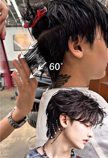 How to cut 『spiky feather short』😏🤞🏽 . #フェザーショート #スパイキーフェザー #mensmakeup #メンズメイク