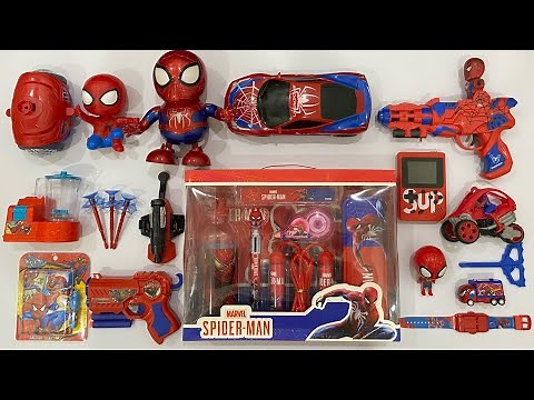 My Latest Cheapest Spiderman toy Collection, projector Watch, RC Car, Web Shooter, Stationary Set