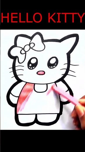 How To Draw Hello Kitty Step By Step 🐱🎀 Hello Kitty Drawing Easy