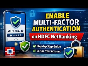 How to Enable Multi Factor Authentication (MFA) on HDFC NetBanking | Step by Step