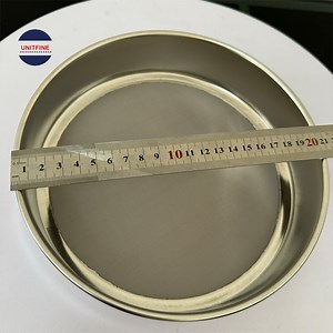 [Hot Item] China Suppliers 10 Micron Mesh Laboratory Test Sieve Soil Testing Round Stainless Steel Perforated Plate Test Sieve