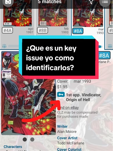 Respuesta a @wallsp11 ¿Qué es un Key issue yo como identificarlos? 🔥 #panelxpanel #keyissues #tutorial #recomendaciones #comics