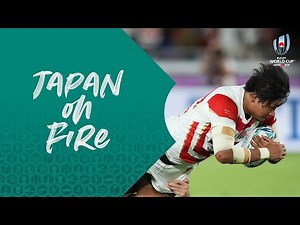 Japan score amazing offloading try against Scotland