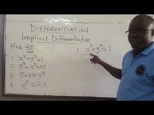 MATH101-LEC42: Differentiation (Implicit Differentiation)
