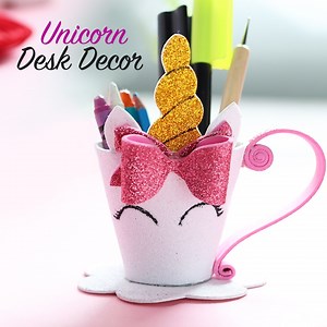 70K views · 1.4K shares | DIY Unicorn Desk Organizer | Desk Decor | Back To School Crafts | D.I.Yay | Facebook