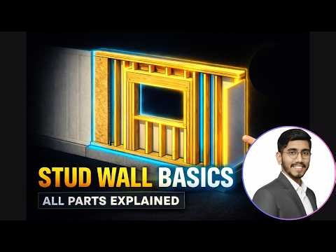 Stud Wall Framing Explained (3D)